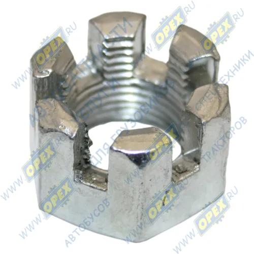 250907-П29 Гайка М18х1,5 h=19-21, К=27 корончатая ГОСТ-5918; рулевого пальца РААЗ