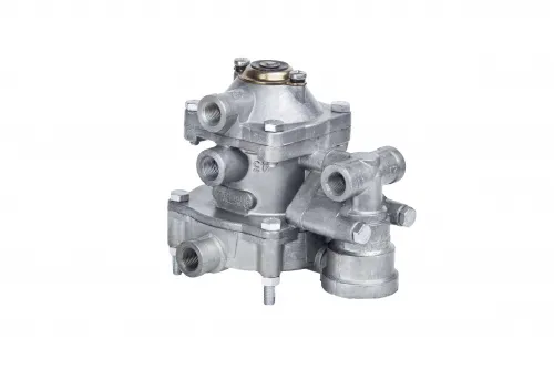 25.3522210 Клапан управления тормозами прицепа 2х-провод. (5 вых. М16х1,5)(с клапаном обрыва) Н/О (КУТП-2) KRONE (1970-2021), VOLVO FH (1993-2021); + РААЗ