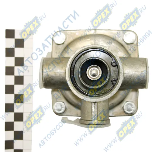 100-3518010-10 Клапан ускорительный (Maх 1,0 МПа;резьба М22х1,5) ЗиЛ,КамАЗ,МАЗ; с креплением под шумоглушитель (без шумоглушителя) РААЗ1