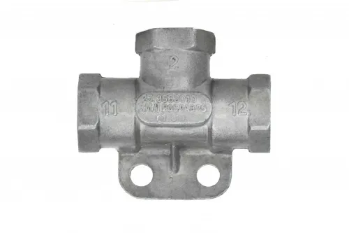 25.3562010-20 Клапан перепускной 2х-магистральный М22х1,5 МПа 0,8 КамАЗ,МАЗ,ПАЗ; в корпусе установлены два подпружиненных резиновых клапана РААЗ