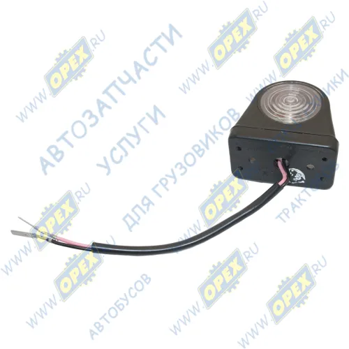 25.3731 Фонарь габаритный кабины с проводом 24В (85х70); красно/белый Радиотехника