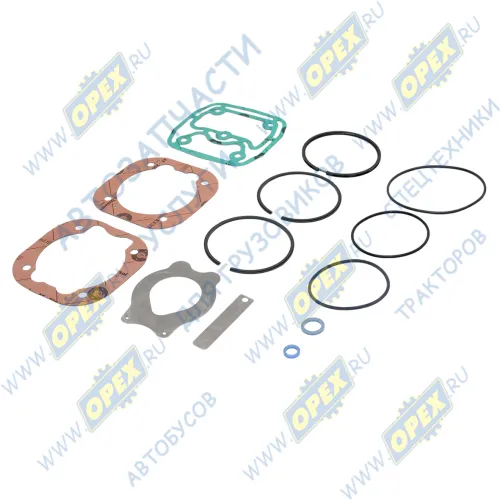 77532059N РМК 1-цилиндрового компрессора КамАЗ (53205-3509015); (произв. после IV квартала 2018) прокладки,кольца поршневые,кольца РТИ,клапана Ракурс1