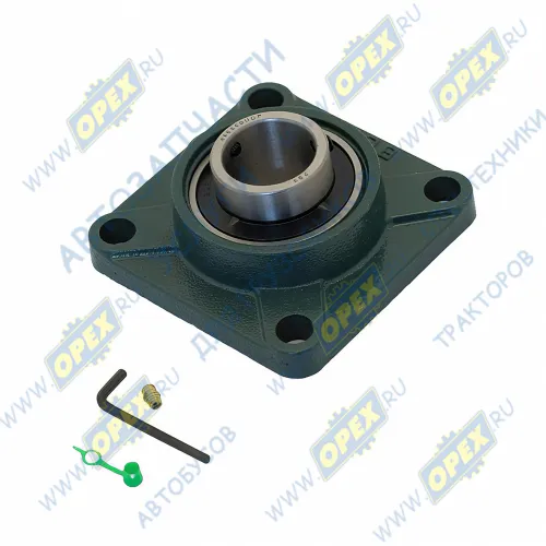 480208UCF Подшипник корпусной (подшипниковый узел) 130х130 4 отв. ф16 щетка пр-во Локнея РВЗ