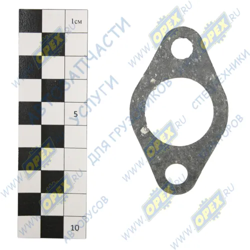 236-1011296 Прокладка ромбич. 75х43; фвнутр=27; 2отв.ф9 перед.фланца всасывающей трубы маслян.насоса РД
