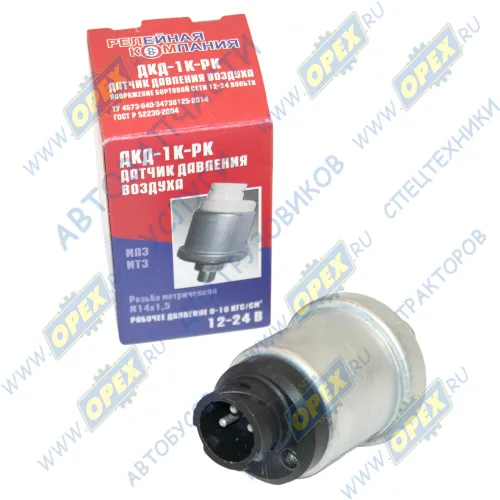 ДКД-1К Датчик М14х1,5 К=19 L=83 байонет.разъем 3 контакта, комбинированный давления воздуха МАЗ РелКом