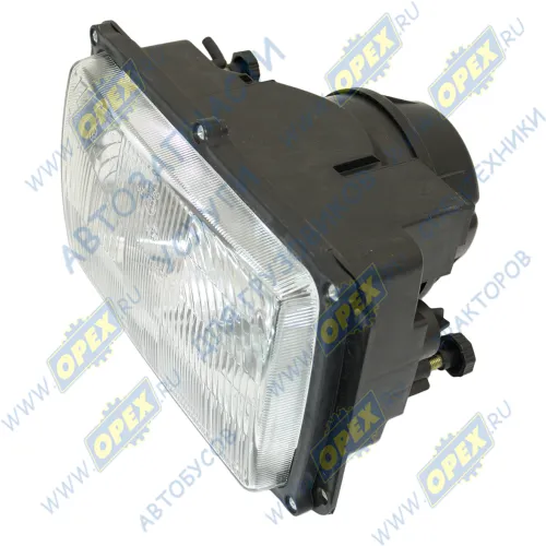 112.03.29 Фара без ламп ГАЗ-3102,КАМАЗ,МАЗ,УАЗ-3160; рифленое стекло (под электрокорректор) РУДЕНСК1