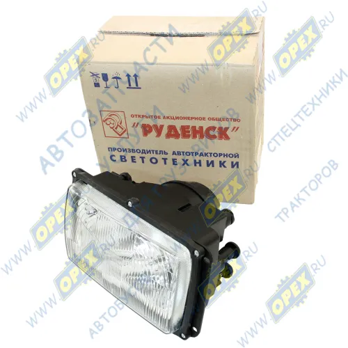 112.03.29-06 Б/Л Фара без ламп КАМАЗ,МАЗ (байонет.,ручн.корректор) РУДЕНСК