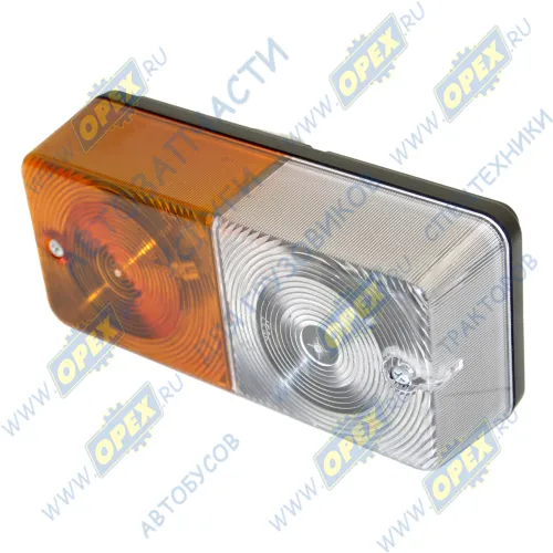 3703.3712 Фонарь передний 12В МТЗ (бело-оранж) 170х75х60; без провода массы РУДЕНСК