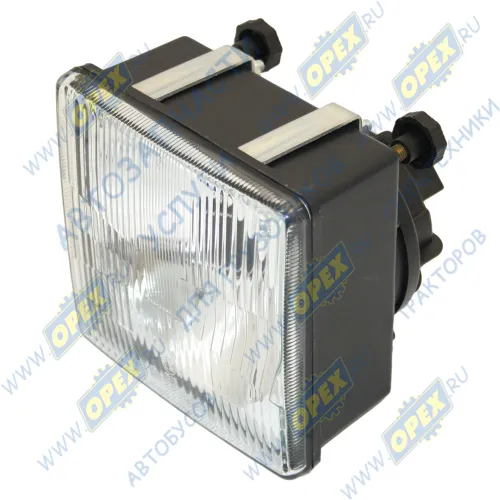 112.08.70 Фара квадратная с прижимами МТЗ н/о,12в,H4 60/55; без лампы РУДЕНСК