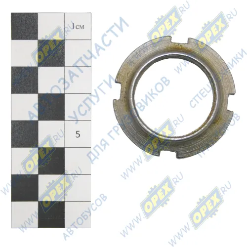 1221-1802023 Гайка С/И М30х1,5 h=11 ф45; 4 выреза S=6 вала раздаточной коробки МТЗ-1221 САЗ-РУП1