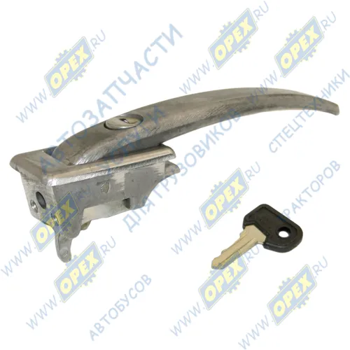 3741-6105149 Ручка передней и боковой двери (451-6105150) УАЗ-452; с ключом (ХРОМ) Сервис-Штамп