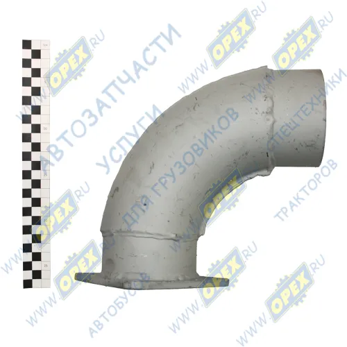 544010-1203120 Патрубок L=390 ф110/квадрат.фланец 4отв.ф12 сб. н/о (под верхний выхлоп) СОД1