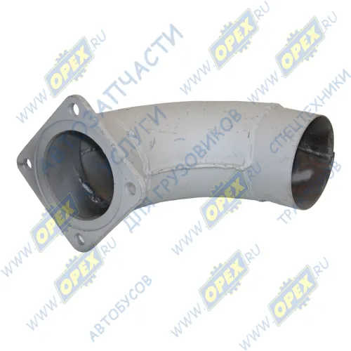 544010-1203120 Патрубок L=390 ф110/квадрат.фланец 4отв.ф12 сб. н/о (под верхний выхлоп) СОД