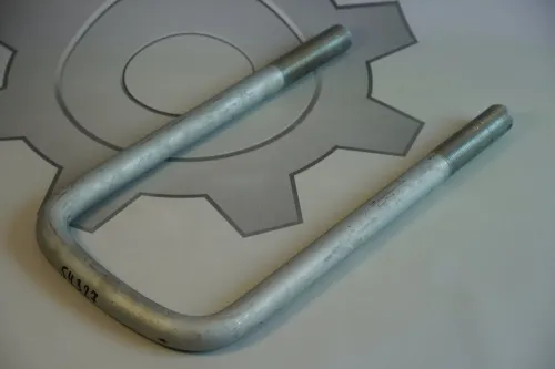 54327-2912408-СПЕЦМАШ Стремянка рессоры МАЗ задней (L=370х160 М27х2 Р=90) СПЕЦМАШ