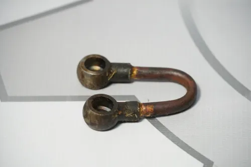 103-3501200-СПЕЦМАШ Маслопровод осей суппорта МАЗ (ф6, L=120 под 2 штуцера ф10, трубка (медь), МАЗ-5440,6430) СПЕЦМАШ