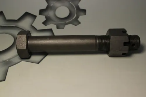 54327-2912478-79-СПЕЦМАШ Болт ГОСТ-7798 М30х200х2 Р=80 К=46 под шплинт, опоры (под сайлентблок полурессоры); в сборе с гайкой СПЕЦМАШ