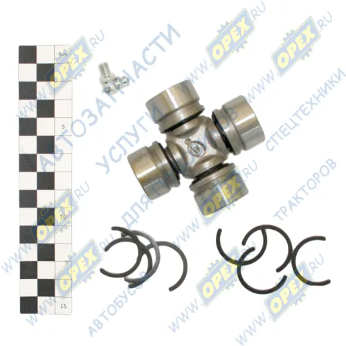 5320-3422039-СПЕЦМАШ Крестовина карданного вала руля 28х69 h=59х59 dвала=15 КАМАЗ СПЕЦМАШ