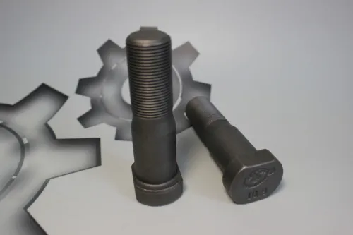 54321-3104051-01 Болт С/И М22х80х1,5 Р=43 ступицы переднего колеса МАЗ; (тефлон, короткий, круглая головка с лыской, ЕВРО) СПЕЦМАШ