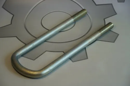 8926-2912408-СПЕЦМАШ Стремянка рессоры МАЗ прицеп задней (L=360х93 М24х2 Р=80) МАЗ-8926 СПЕЦМАШ