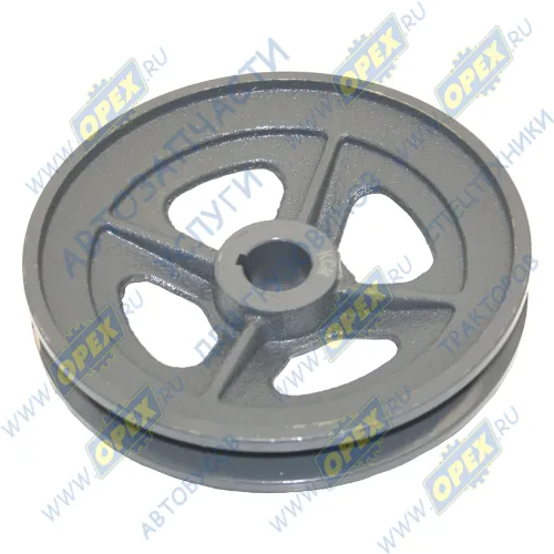 500-3509130-1 Шкив 1руч. шпонка ф20/ф170 с 4отв.,посадка компрессора МАЗ, УРАЛ, КРАЗ СПЕЦМАШ