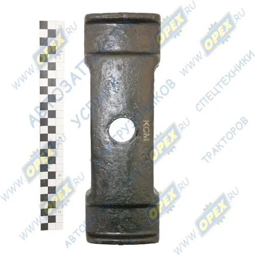 6418-2912412 Накладка стремянок задней рессоры L=290х80; h=40; 1отв.ф32 СПЕЦМАШ1