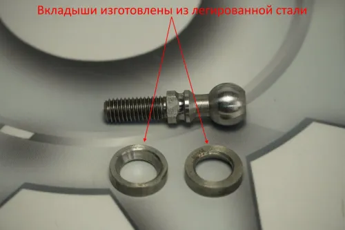 5336-1703504-СПЕЦМАШ Палец тяги кулисы КПП МАЗ; с сухарями (шлифованый) СПЕЦМАШ