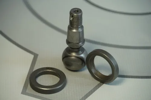 5336-1703580/82-СПЕЦМАШ Палец хвостовика МАЗ шаровой (Фшара=25, L=64, под гайку М12х1,25) СПЕЦМАШ