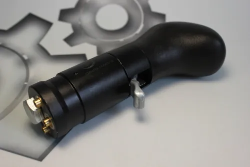 54402-1703800-10-СПЕЦМАШ Клапан (переключатель-флажок) делителя МАЗ пневматический; для КПП ZF и аналогов  (рабочие 2-а отверстия ) СПЕЦМАШ