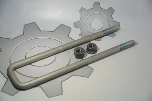 6418-2902408-СПЕЦМАШ-СБ Стремянка МАЗ рессоры передней L=500мм M24х2мм; в сборе СПЕЦМАШ