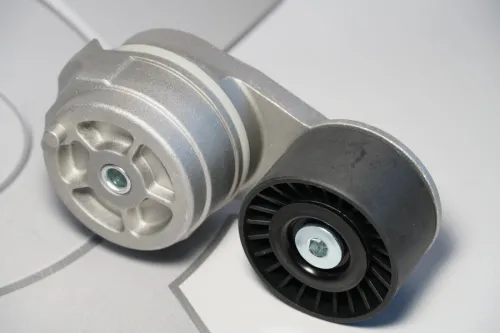 5287021-СПЕЦМАШ Механизм (ролик) натяжения ремня ГАЗ-33106,Валдай,ПАЗ (дв.Cummins ISF3.8) ф75 h=40 L=180 СПЕЦМАШ