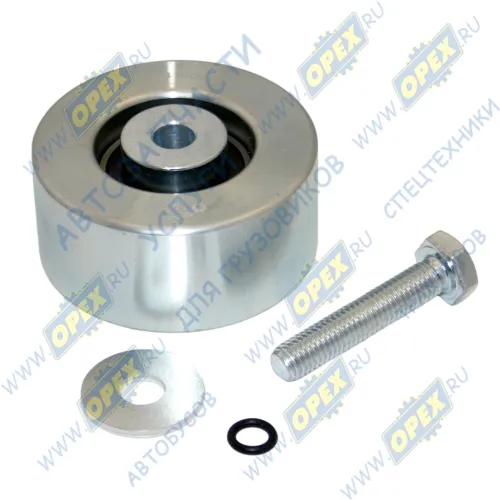 5340.8114120-СПЕЦМАШ Ролик (сталь) ф75 h=32,5 гладкий в сборе с болтом, промежуточный СПЕЦМАШ