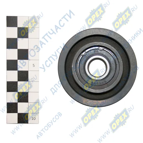 4991240-СПЕЦМАШ Ролик (сталь) ф17х75 h=38 поликлин.ремень, с подшипником, промежуточный ремня CUMMINS ISBe,ISDe,6CT СПЕЦМАШ1