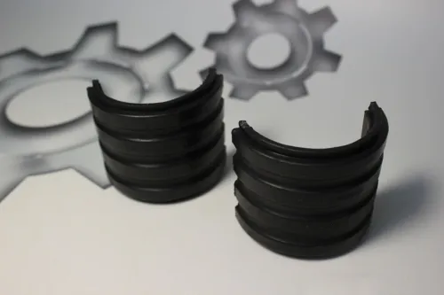 941-2916050-01-СПЕЦМАШ Вкладыш стабилизатора МАЗ полукольцо (55х73 h=63, металл+РТИ) в сборе СПЕЦМАШ