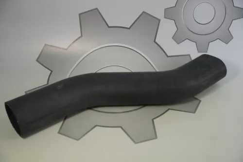 54401-1303260-СПЕЦМАШ Шланг (патрубок) кривой (2 изг.) ф70х80 L=420 МАЗ нижний отводящий, ЯМЗ Евро-2,3 СПЕЦМАШ