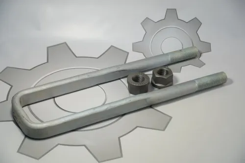 69237-2912408-СПЕЦМАШ-СБ Стремянка рессоры МЗКТ задней (L=455-470х105 М30х2; под 20 листовую); в сборе СПЕЦМАШ