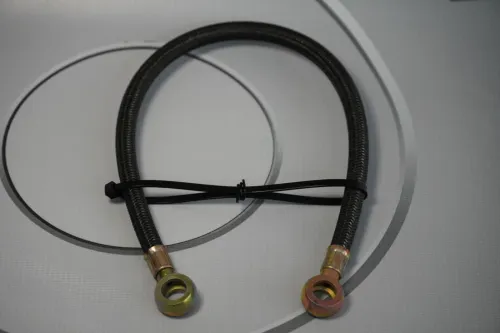 236-1104334-СПЕЦМАШ Шланг МБС ф8 L=420-480 под 2 штуцера ф10 отвода топлива от плунжерных пар СПЕЦМАШ