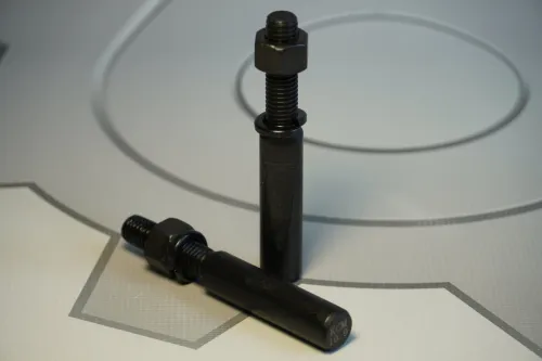 500А-2912482 Клин пальца ушка рессоры ф16х100 Р=М12х40х2; в сборе с гайкой и гровер СПЕЦМАШ