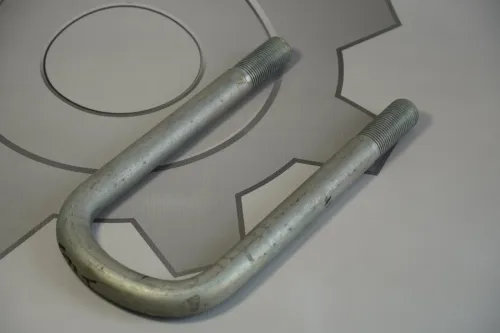 503Т-2902409-СПЕЦМАШ Стремянка рессоры МАЗ передней (L=245х93 М24х2 Р=57) СПЕЦМАШ