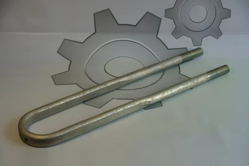 5232В-2912408-СПЕЦМАШ Стремянка рессоры МАЗ задней (L=630х90; М27х2; длинная, п/п МАЗ-643068) СПЕЦМАШ