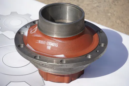 93866-3104015-СПЕЦМАШ Ступица колеса МАЗ п/прицеп (10 отв.) голая под АБС СПЕЦМАШ