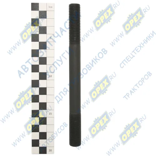 236-1003016-Б-01 СМ Шпилька ГБЦ М16 L=180 Р1=42х1,5/55х2 креплен. С/О; (тефлон) СПЕЦМАШ