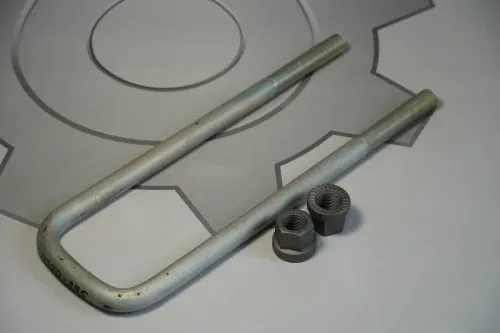 4370-2912408-СБ Стремянка рессоры МАЗ задней (L=295х85 М16х1,5, длинная); в сборе СПЕЦМАШ