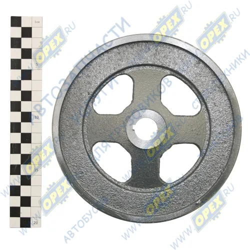 500-3509130-1 Шкив 1руч. шпонка ф20/ф170 с 4отв.,посадка компрессора МАЗ, УРАЛ, КРАЗ СПЕЦМАШ1