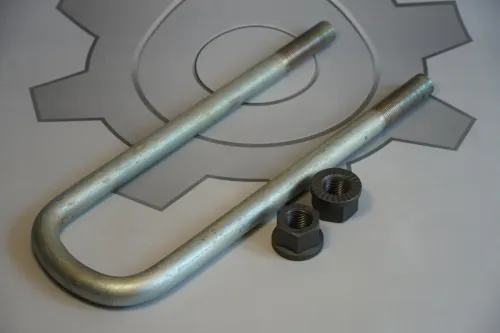 6317-2902408-СБ Стремянка L=385х95 М24х2 перед.рессоры; в сборе СПЕЦМАШ