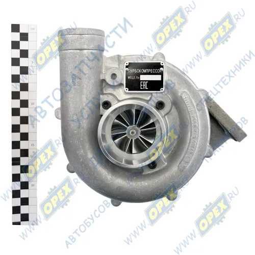 К-27-145-02-Ф Турбокомпрессор дв.740.30-740.65 КамАЗ Евро-2,3 левый (аналог ТКР7С-6, S2B/0.76); фрезерованная крыльчатка СПЕЦМАШ2