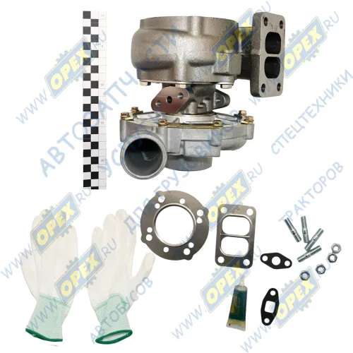 К-27-145-02-Ф Турбокомпрессор дв.740.30-740.65 КамАЗ Евро-2,3 левый (аналог ТКР7С-6, S2B/0.76); фрезерованная крыльчатка СПЕЦМАШ3