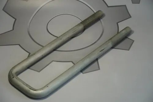 6522-2902408-СПЕЦМАШ Стремянка L=385х93 М24; х1,5 Р=77 передней рессоры СПЕЦМАШ