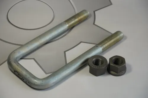 65115-2902408-СПЕЦМАШ-СБ Стремянка L=250-265х95 М24х2 перед.рессоры 65115; 250мм с гайками СПЕЦМАШ