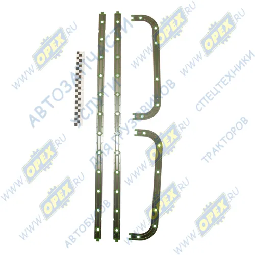 СТР 238-1009 040-А Прокладка прямоуг. 390х1000; 36отв.ф9, маслян.картера (поддона); (металл+силикон) СТРОЙМАШ1