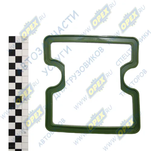 7406.1003 270-02 Прокладка клапанной крышки КАМАЗ; 140х145;h=9 (материал крышки не имеет значение); (силикон) зеленая СТРОЙМАШ